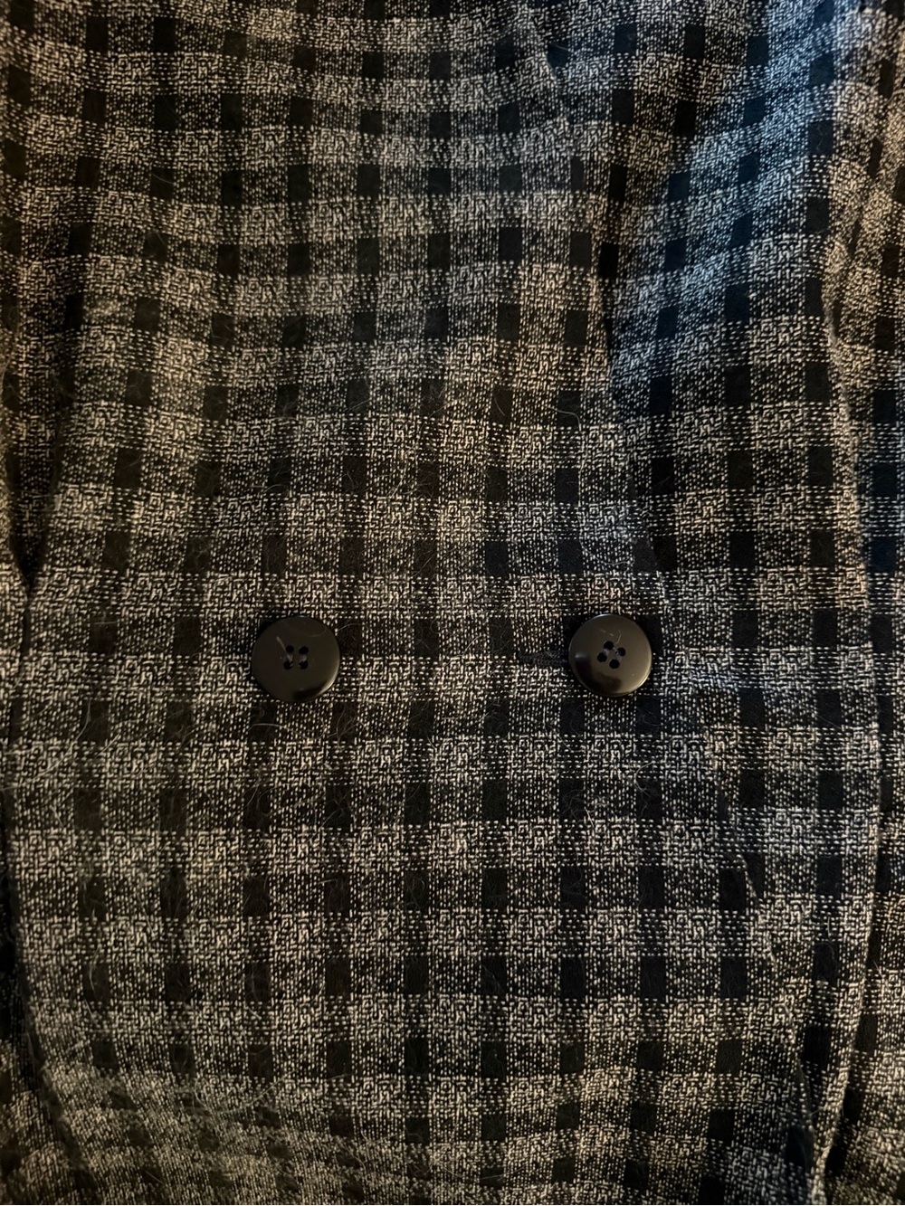 Vintage Christian Dior The Suit Women's Gray Plaid Suit Jacket & Pencil Skirt - Picture 6 of 14